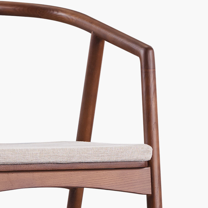Chaise simple de bras arrière de latte de cuisine de chaises en bois de frêne de style traditionnel