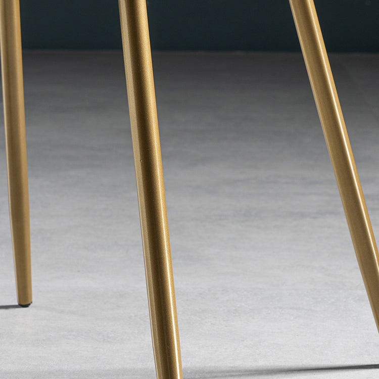 Chaise d'appoint scandinave en cuir avec finition mate et dossier à oreilles (Ensemble de 2)