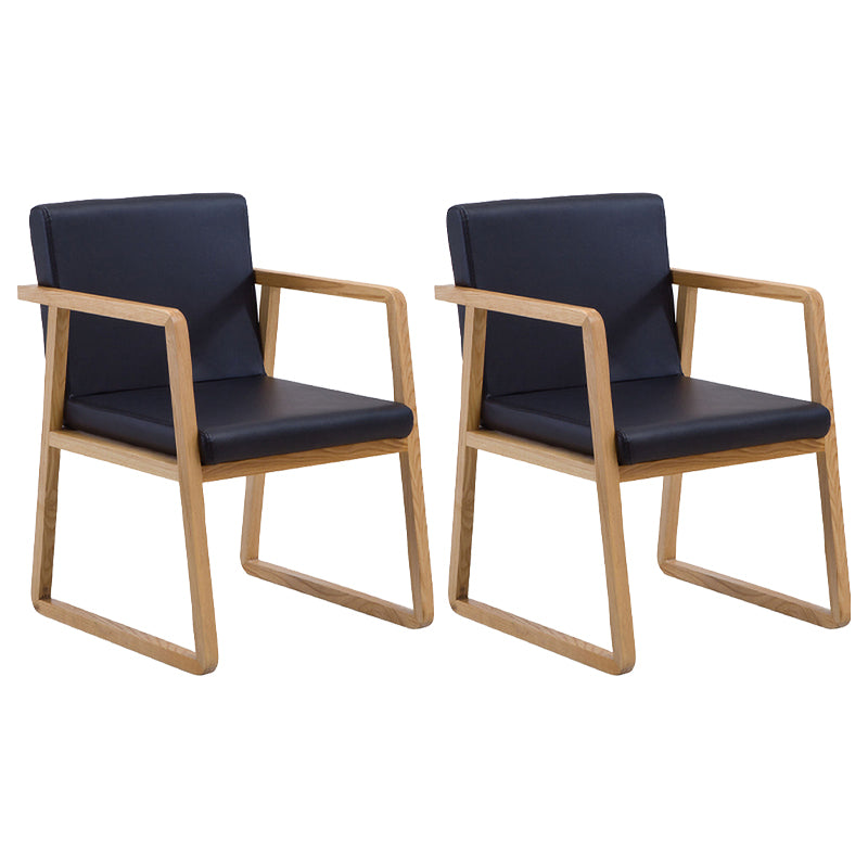 Les fauteuils de salle à manger en bois contemporains ont rembourré la chaise latérale de salle à manger en tissu pour le restaurant