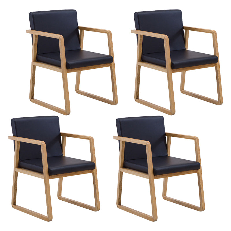 Les fauteuils de salle à manger en bois contemporains ont rembourré la chaise latérale de salle à manger en tissu pour le restaurant