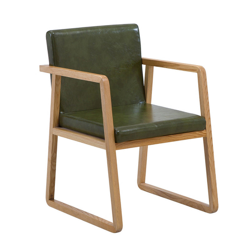 Les fauteuils de salle à manger en bois contemporains ont rembourré la chaise latérale de salle à manger en tissu pour le restaurant