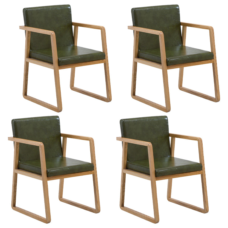 Les fauteuils de salle à manger en bois contemporains ont rembourré la chaise latérale de salle à manger en tissu pour le restaurant