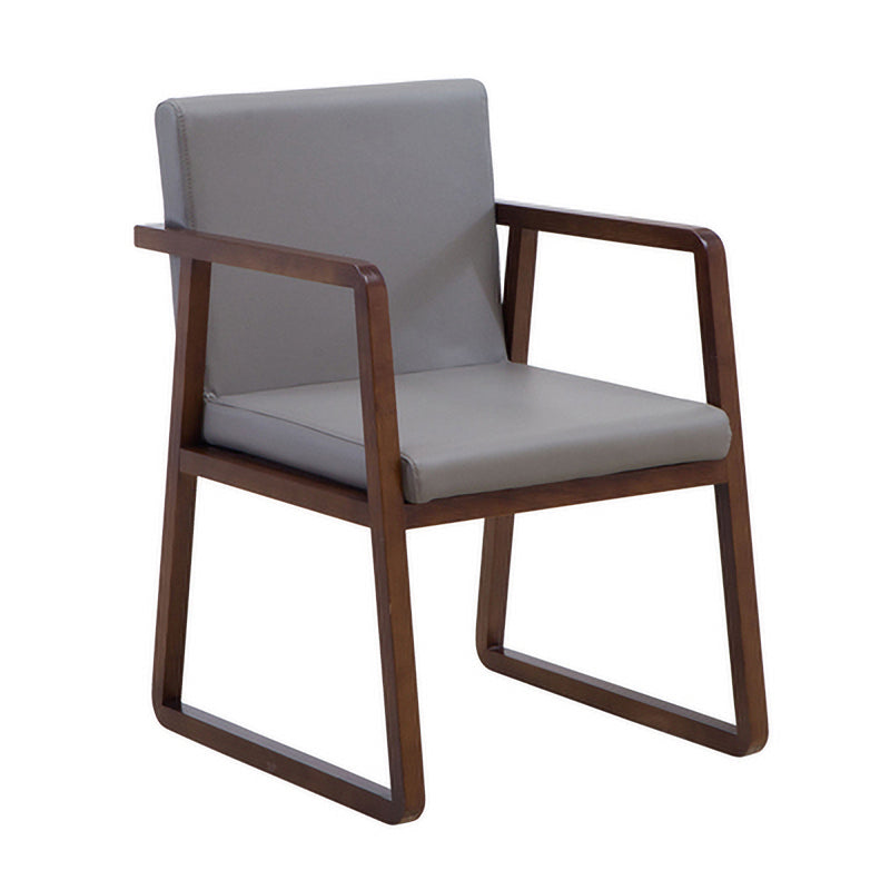 Les fauteuils de salle à manger en bois contemporains ont rembourré la chaise latérale de salle à manger en tissu pour le restaurant