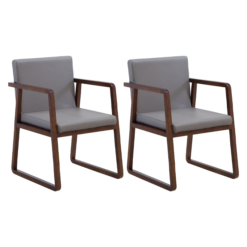 Les fauteuils de salle à manger en bois contemporains ont rembourré la chaise latérale de salle à manger en tissu pour le restaurant