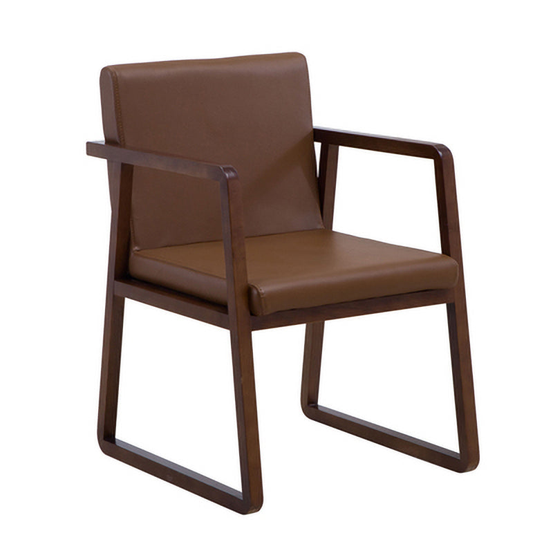 Les fauteuils de salle à manger en bois contemporains ont rembourré la chaise latérale de salle à manger en tissu pour le restaurant