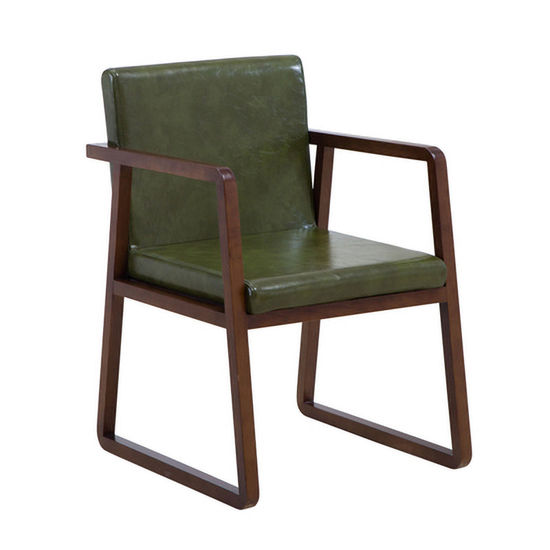 Les fauteuils de salle à manger en bois contemporains ont rembourré la chaise latérale de salle à manger en tissu pour le restaurant