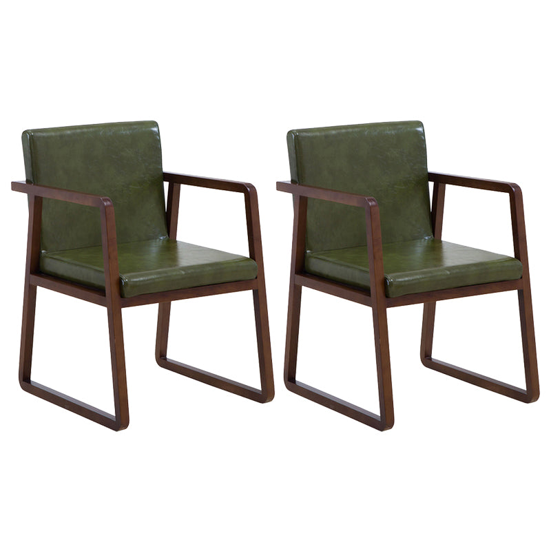 Les fauteuils de salle à manger en bois contemporains ont rembourré la chaise latérale de salle à manger en tissu pour le restaurant