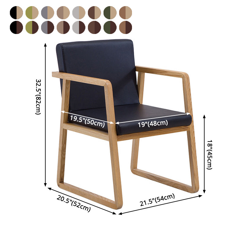 Les fauteuils de salle à manger en bois contemporains ont rembourré la chaise latérale de salle à manger en tissu pour le restaurant