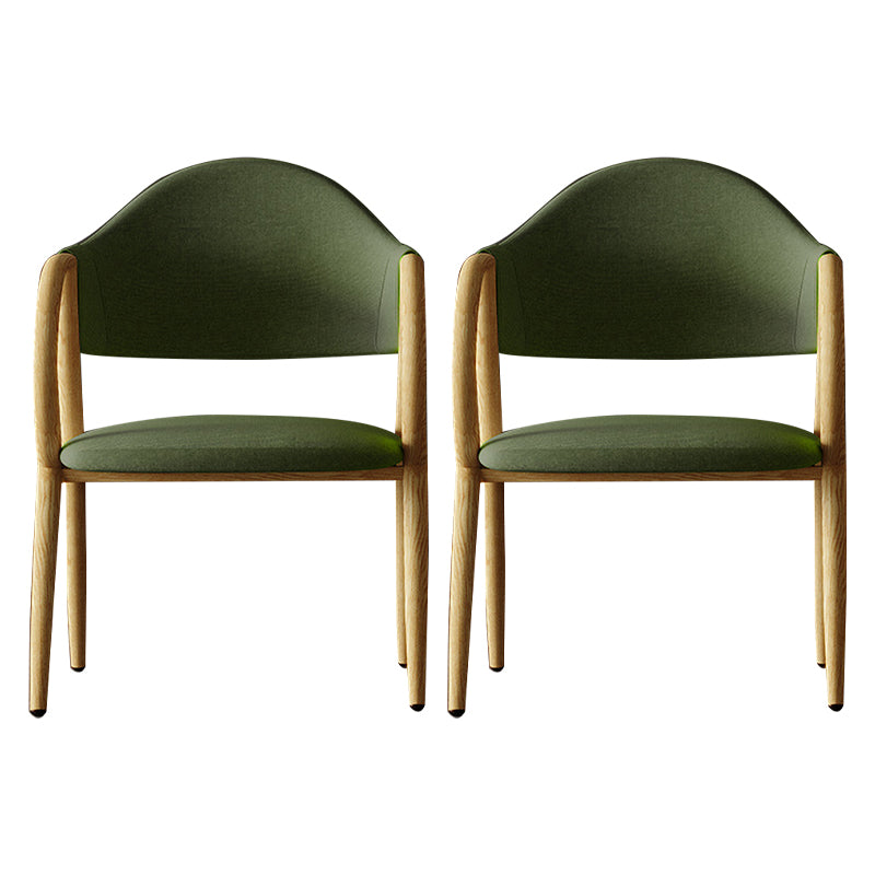 Silla de comedor de cuero industrial con respaldo abierto y patas de metal