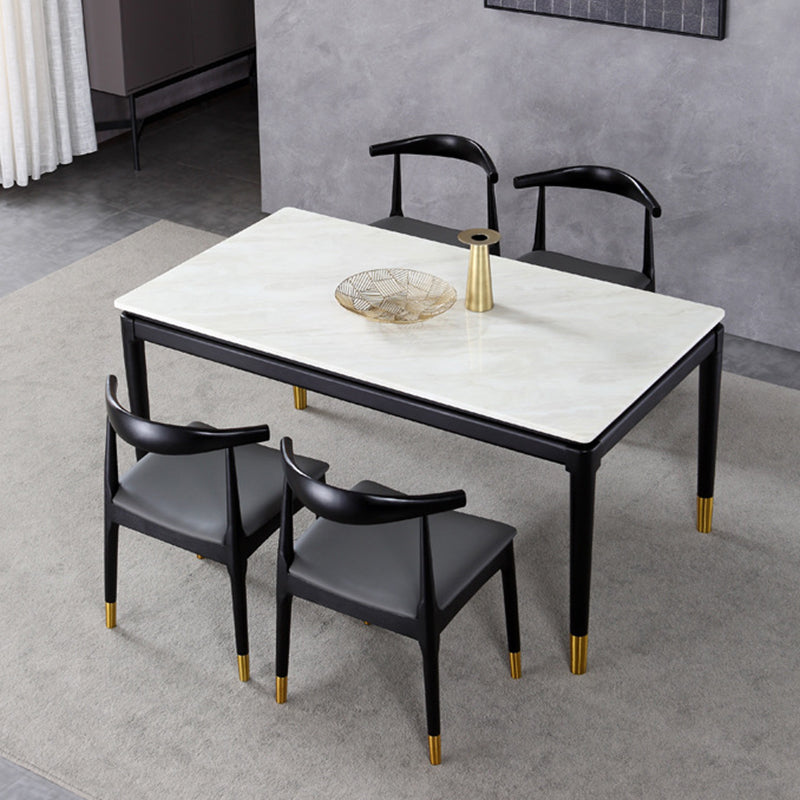 Silla lateral interior escandinava Silla de comedor tapizada con respaldo abierto de madera