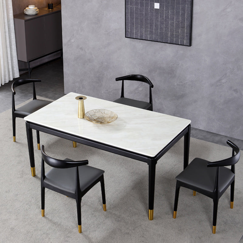 Silla lateral interior escandinava Silla de comedor tapizada con respaldo abierto de madera