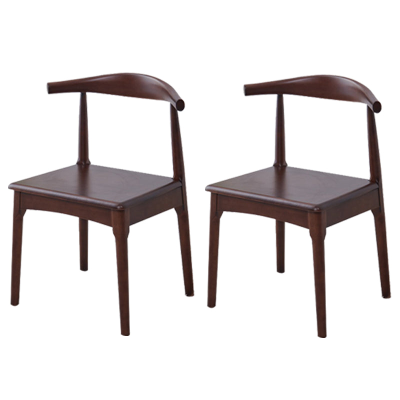 Silla lateral interior escandinava Silla de comedor tapizada con respaldo abierto de madera
