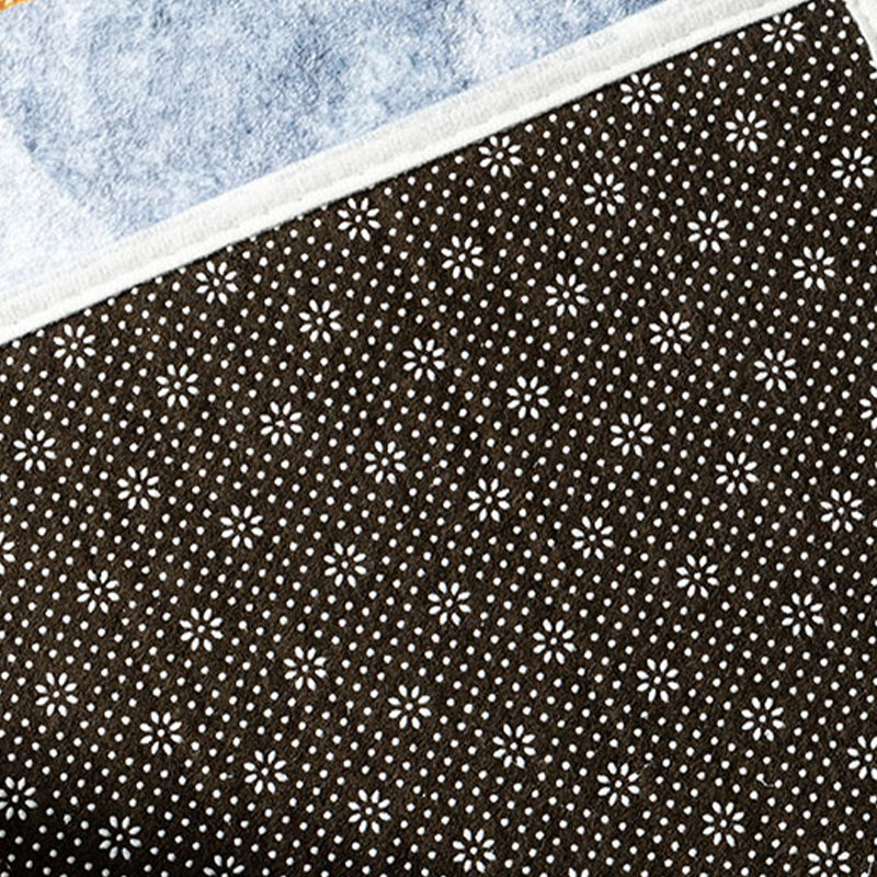 Modern geometrisch patroongebied Tapijtgrijs Grijs Polyester Area Tapijt Non-Slip Backing Rug voor slaapkamer