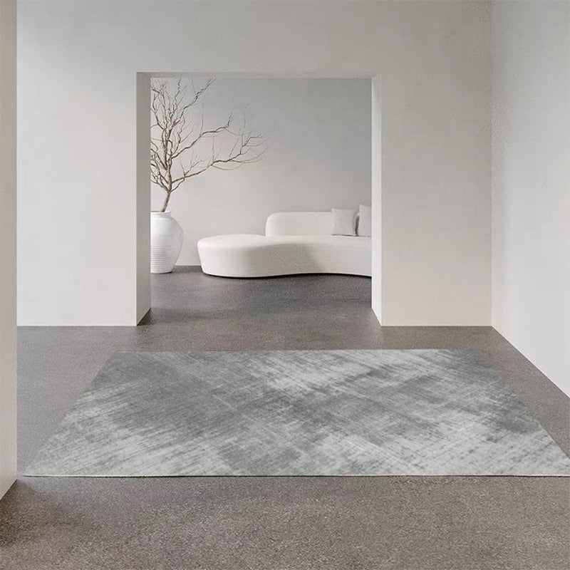 Dark Green Rug Polyester Solid Color Rug Washable Indoor Rug for Living Room