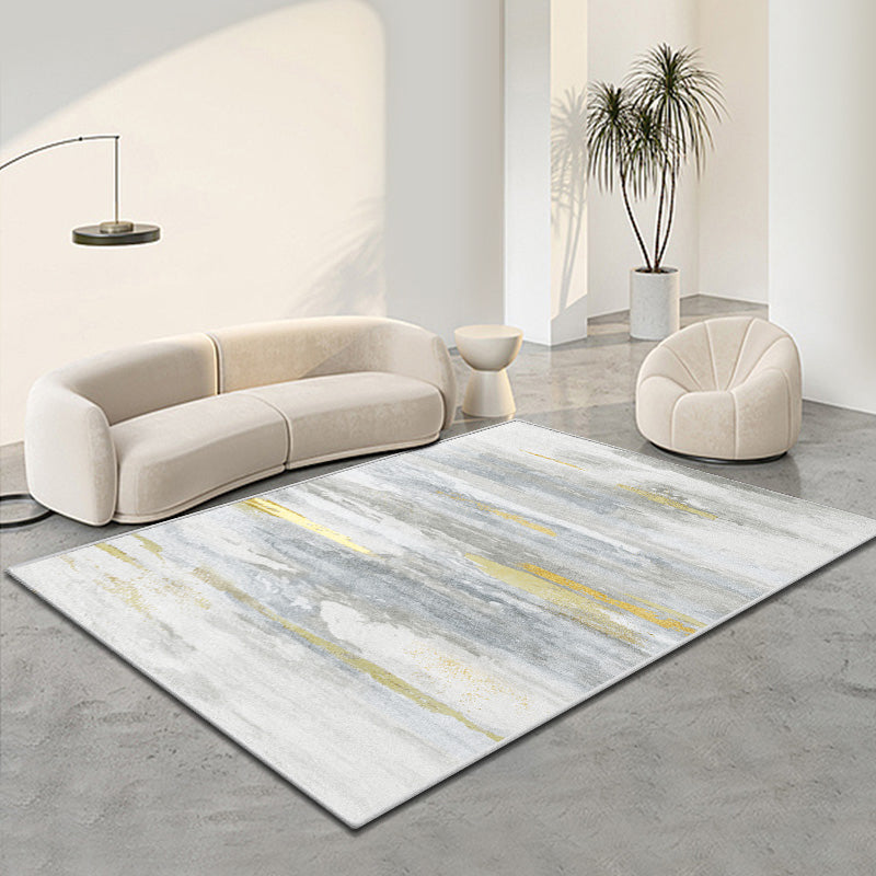 Moderne woonkamer Tapijtkleurige kleurblok Polyester Area Tapijt Non-slip achtergrondgebied Tapijtdap