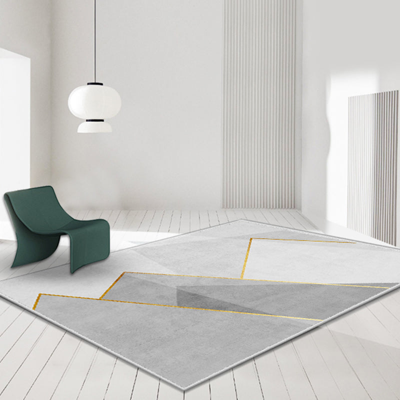 Moderne woonkamer Tapijtkleurige kleurblok Polyester Area Tapijt Non-slip achtergrondgebied Tapijtdap