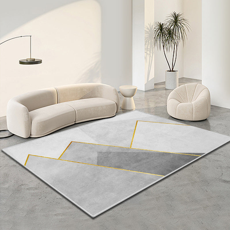 Moderne woonkamer Tapijtkleurige kleurblok Polyester Area Tapijt Non-slip achtergrondgebied Tapijtdap