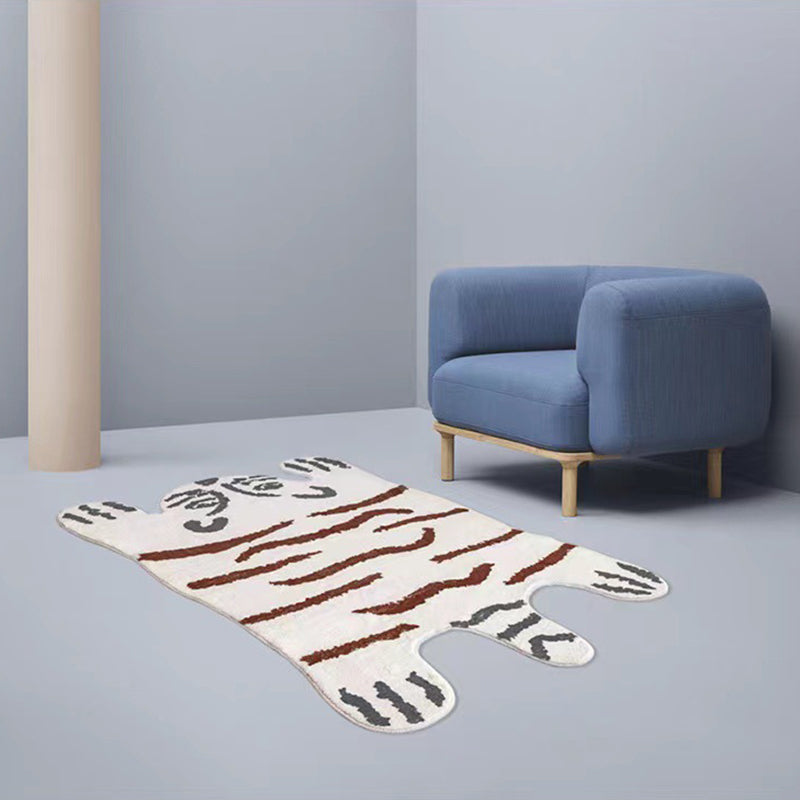 Novelty Animal Pattern Rug Polyester Indoor Rug Non-Slip Backing Carpet for Living Room