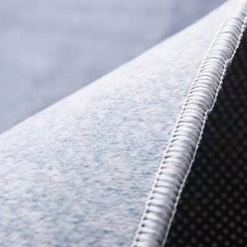 Red Modern Area Rug Polyester Ring Rug Non-Slip Backing Rug for Living Room