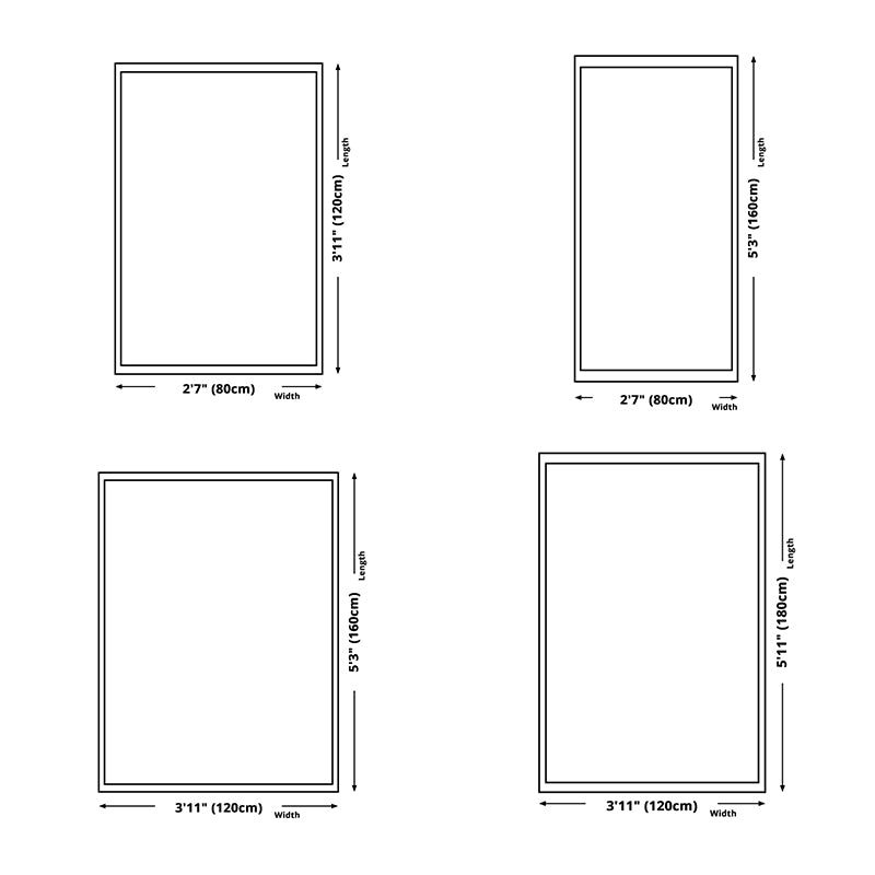 Red Modern Area Rug Polyester Ring Rug Non-Slip Backing Rug for Living Room