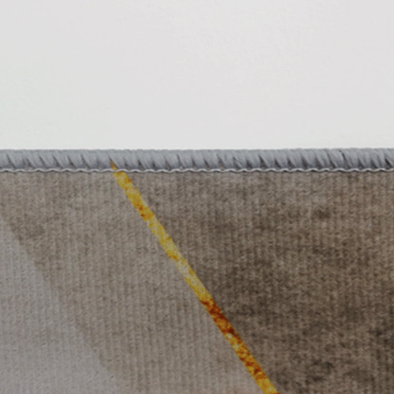 Modern slaapkamer Rug Geometrisch patroon Polyester Gebied Tapijt Non-slip Achtergrond Gebied Teken