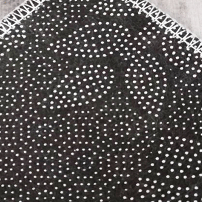 Modern Bedroom Area Rug Geometric Pattern Polyester Area Carpet Non-Slip Backing Area Rug