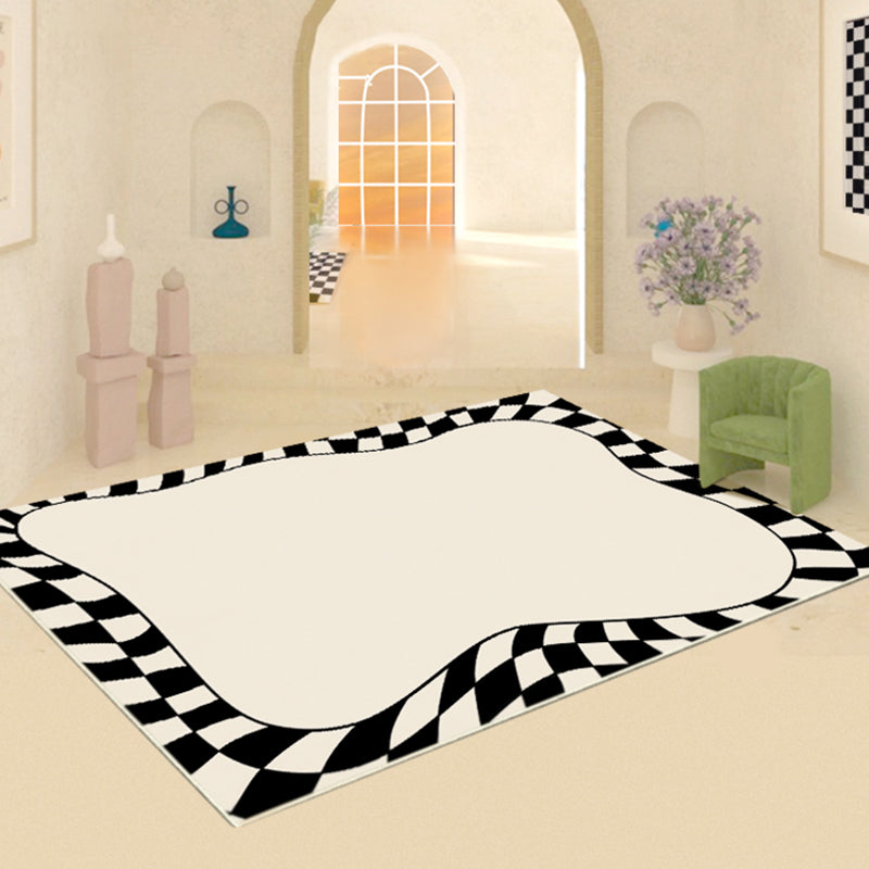 Modern tapijt Geometrisch wasbaar tapijt Living Room Polyester Gebied Teken met niet-slipachter
