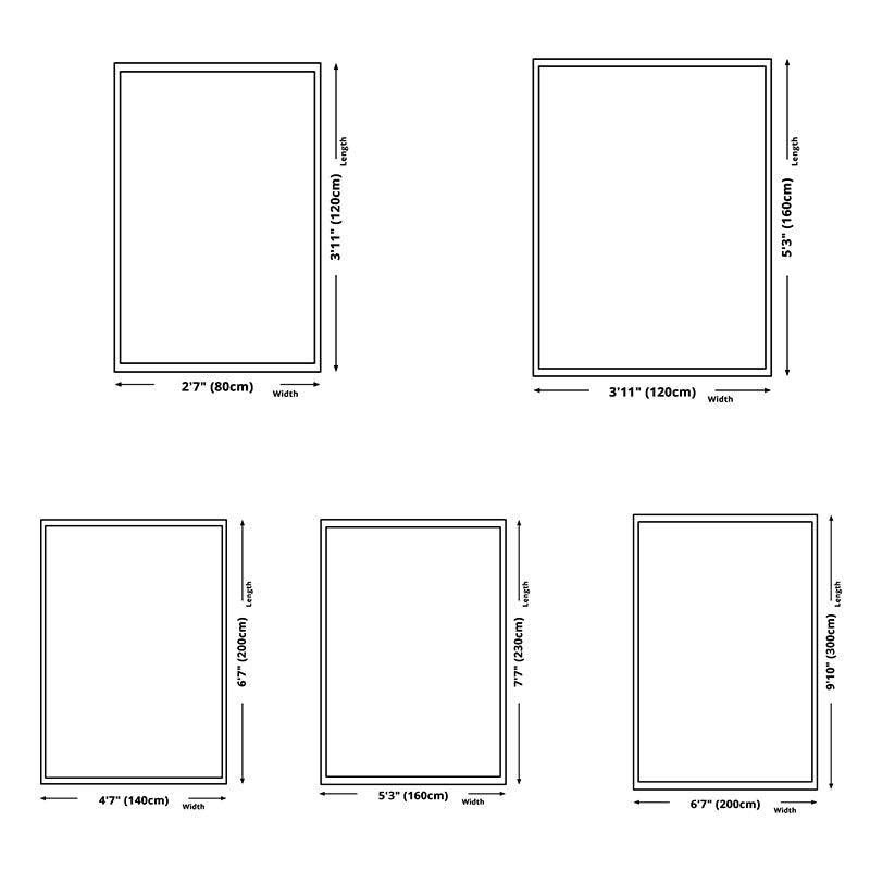 Casual rechthoek Print Rug Polyester binnen Tapijt Tapijt Non-Slip Backing Area Teken voor de woonkamer