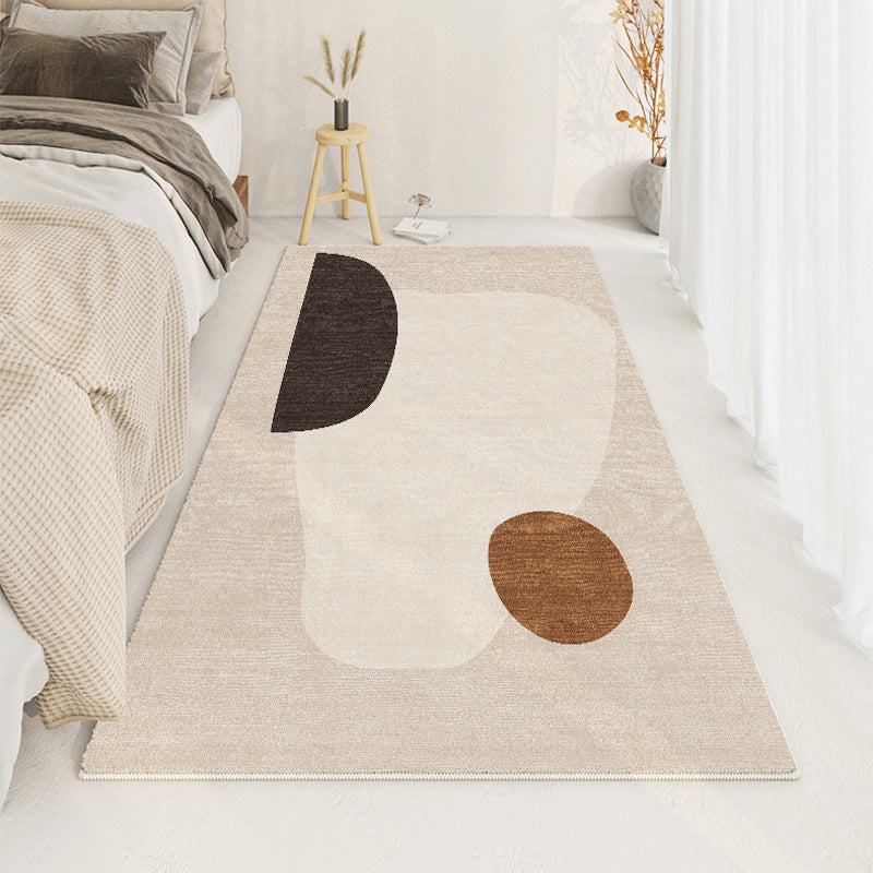 Zwart modern tapijt kneeftje kleur tapijt wasbaar tapijt voor woonkamer