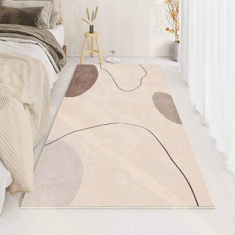 Zwart modern tapijt kneeftje kleur tapijt wasbaar tapijt voor woonkamer