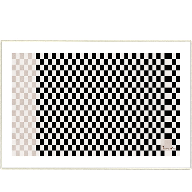 Contemporary Polyester Rug Novelty Geometric Print Carpet Non-Slip Area Rug for Living Room