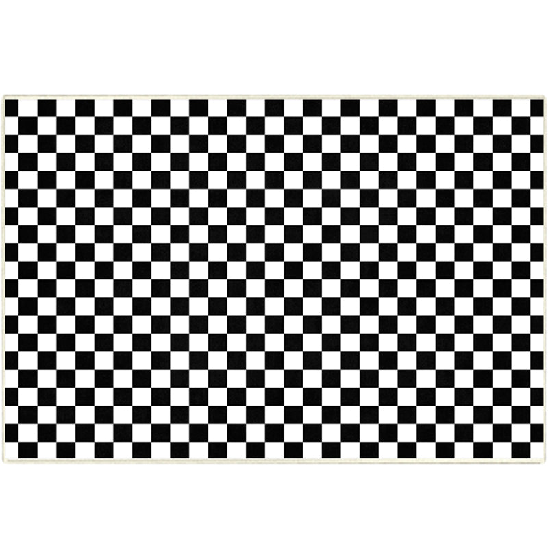 Contemporary Polyester Rug Novelty Geometric Print Carpet Non-Slip Area Rug for Living Room