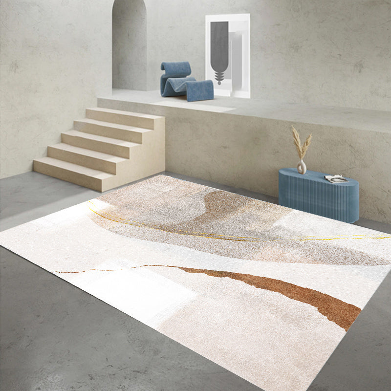 Modern Ombre Pattern Rug Polyester Indoor Carpet Non-Slip Backing Area Rug for Living Room
