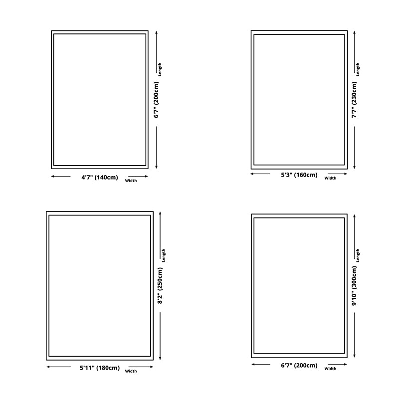 Gray Modern Rug Polyester Abstract Line Rug Non-Slip Backing Rug for Living Room