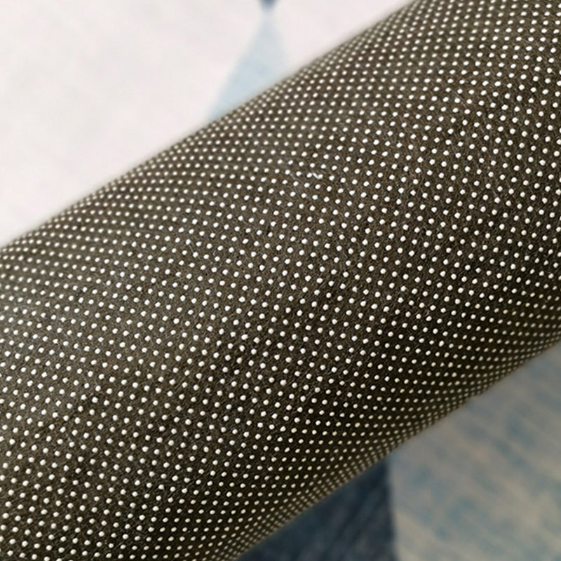 Gray Tone Carpet Modern Geometric Area Rug Polyester Washable Carpet with Non-Slip Backing