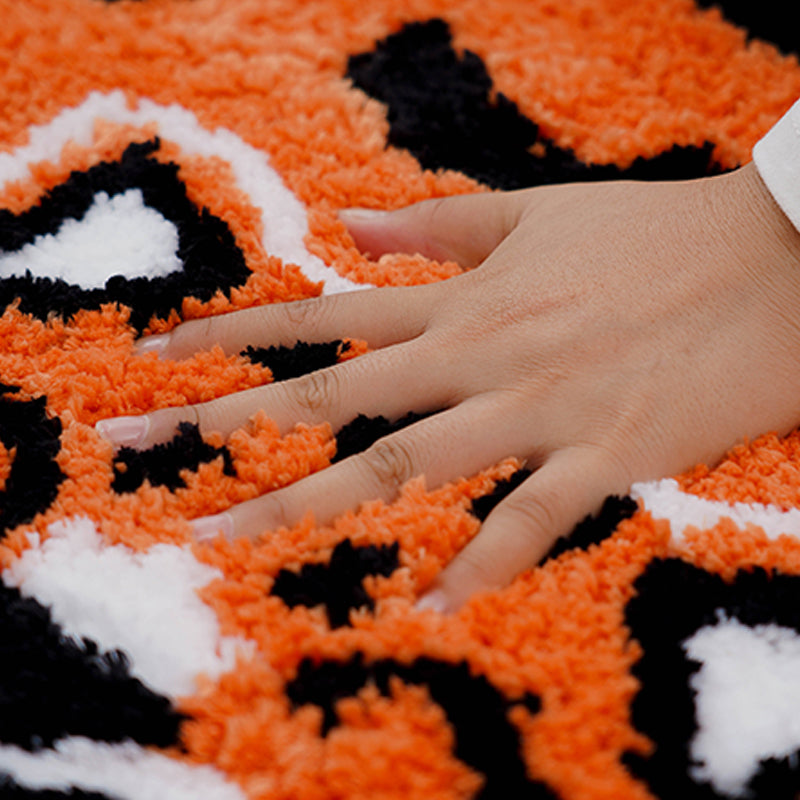 Funky Area Carpet Fancy Animals Print Carpet Polyester Stain Resistant Washable Rug for Living Room