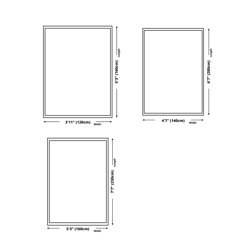 Chic Grey Carpet Modern Geometric Pattern Rug Polyester Stain Resistant Area Rug for Drawing Room