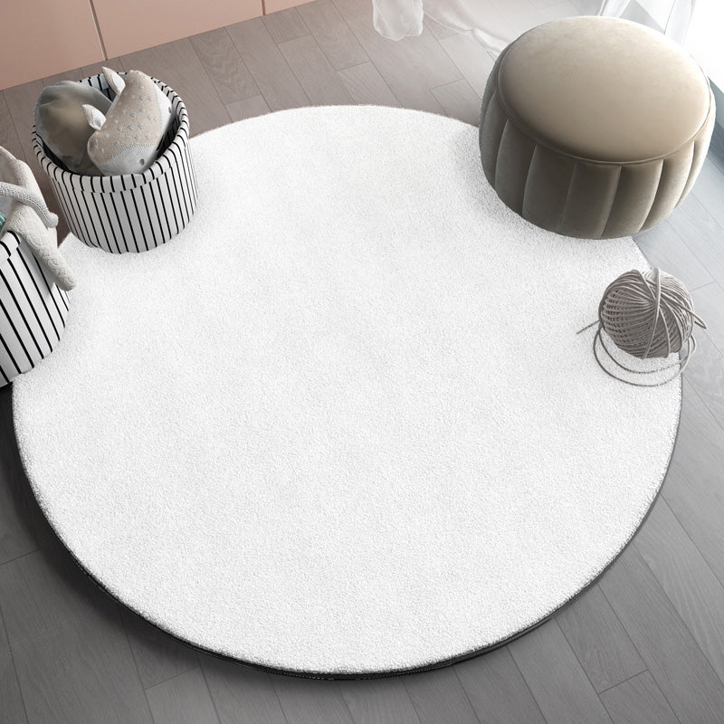 Round Zebra Printed Rug Modern Polyester Indoor Carpet Non-Slip Backing Area Rug for Living Room