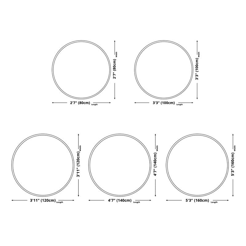 Round Zebra Printed Rug Modern Polyester Indoor Carpet Non-Slip Backing Area Rug for Living Room