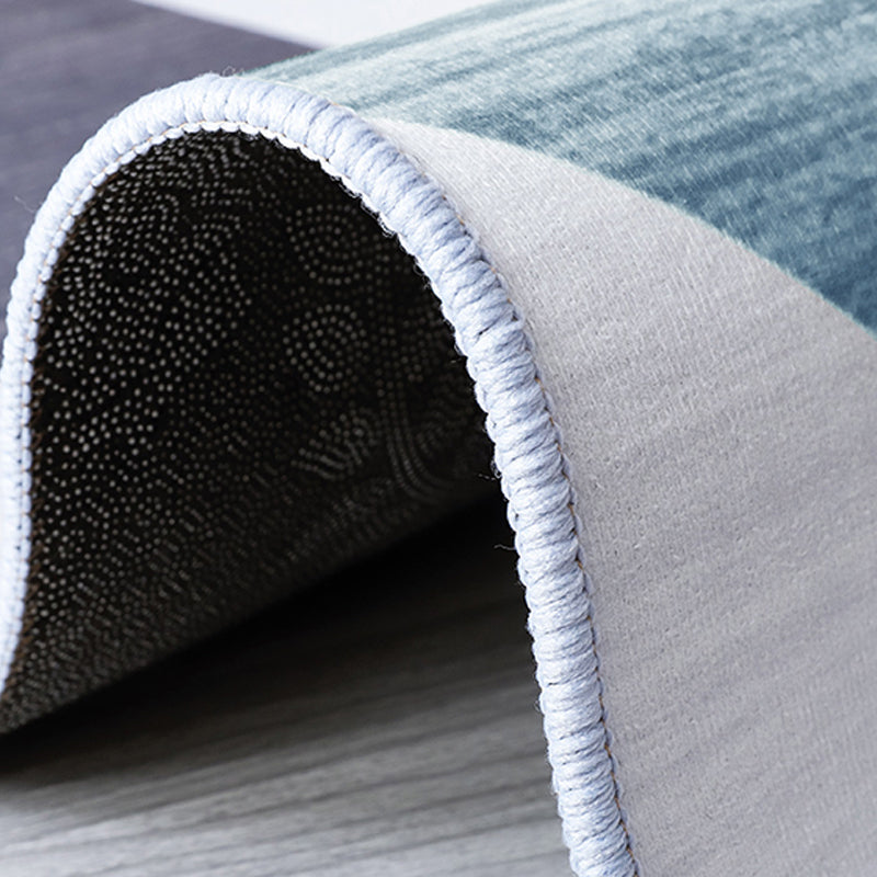 Luxury Carpet Funky Contrast Panel Area Rug Washable Polyester Stain Resistant Carpet for Home Decor