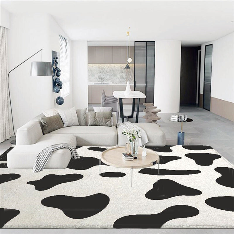 Funky Leopard Printed Carpet Polyester Indoor Rug Stain Resistant Area Carpet for Home Decoration