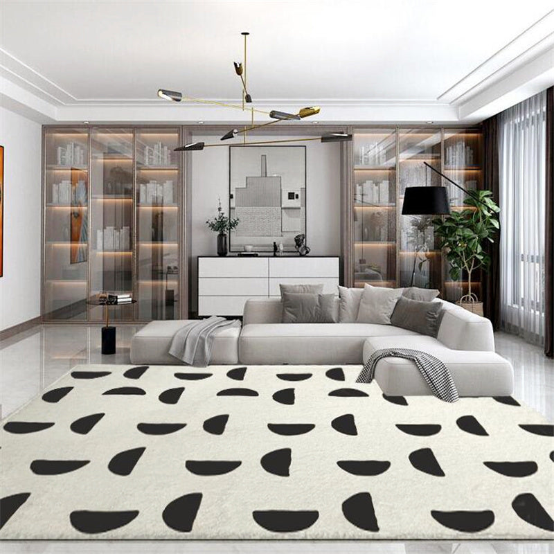 Funky Leopard Printed Carpet Polyester Indoor Rug Stain Resistant Area Carpet for Home Decoration