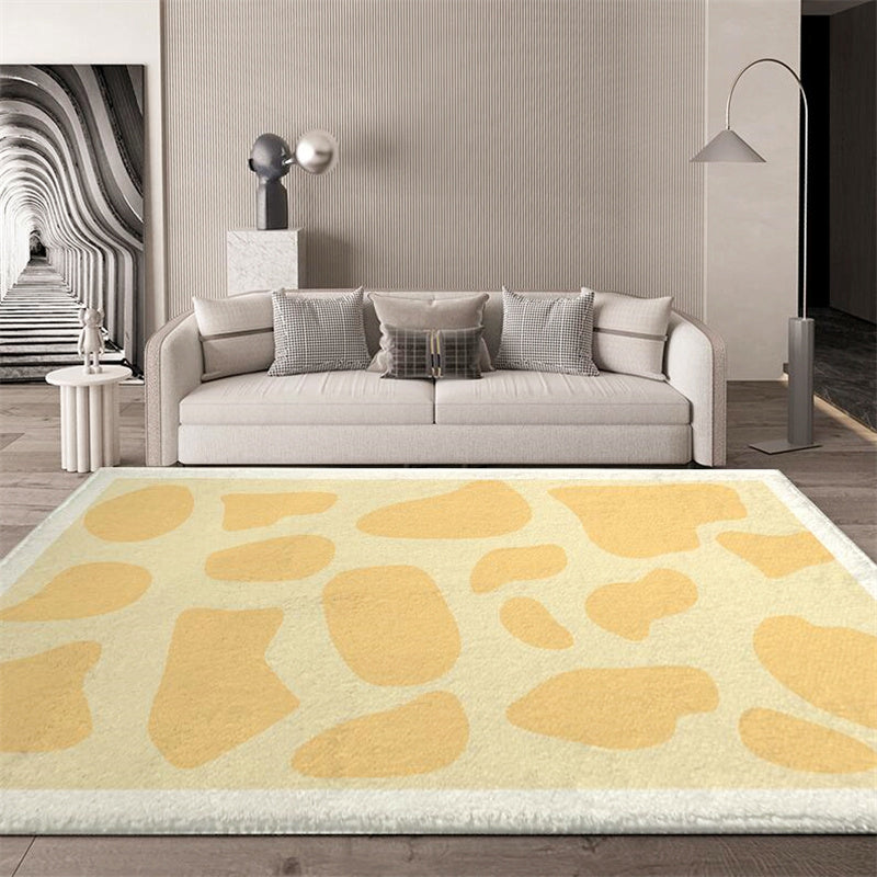 Funky Leopard Printed Carpet Polyester Indoor Rug Stain Resistant Area Carpet for Home Decoration