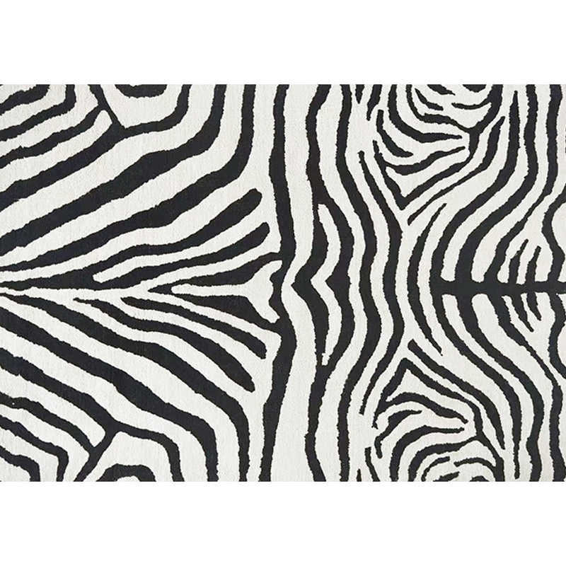 Modern Striped Pattern Carpet Polyester Area Rug Stain Resistant Indoor Rug for Home Decoration