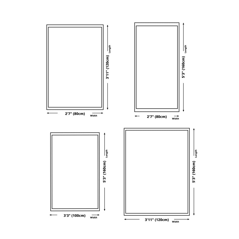 Leisure Area Rug Minimalist Polyester Carpet Washable Area Carpet for Living Room