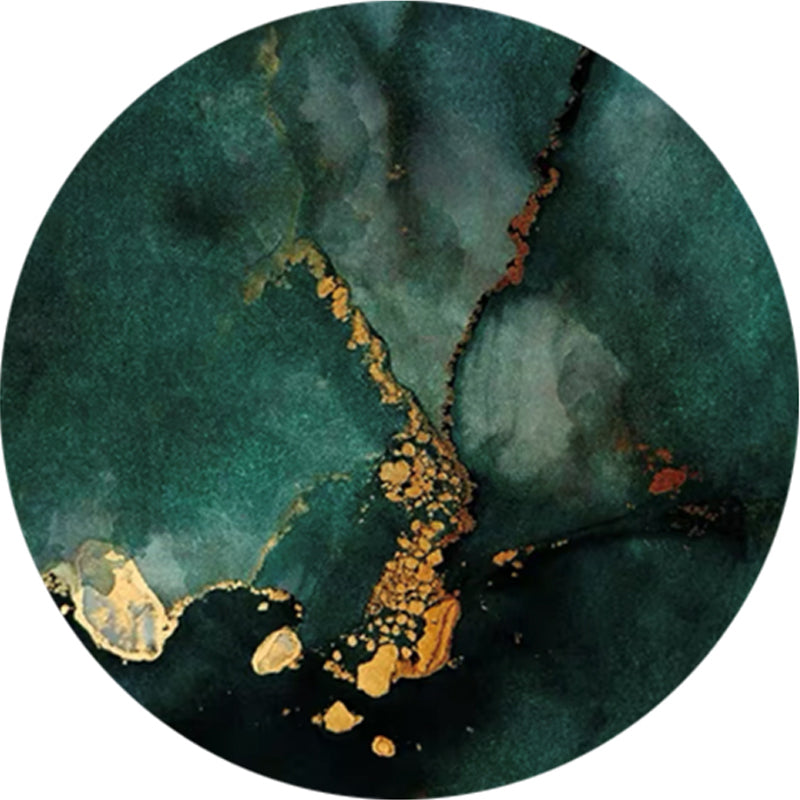 Luxuriant Modern Rug Blending Circle Rug Non-Slip Backing Rug for Living Room