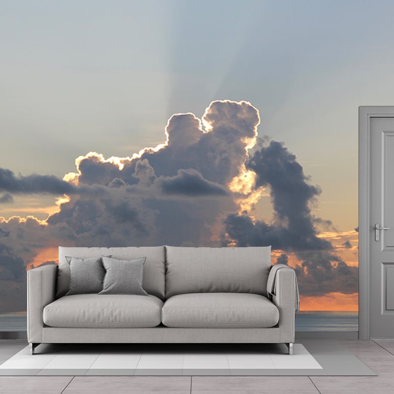 Moisture-Resistant Sky Mural Full Size Wall Covering for Home Decoration