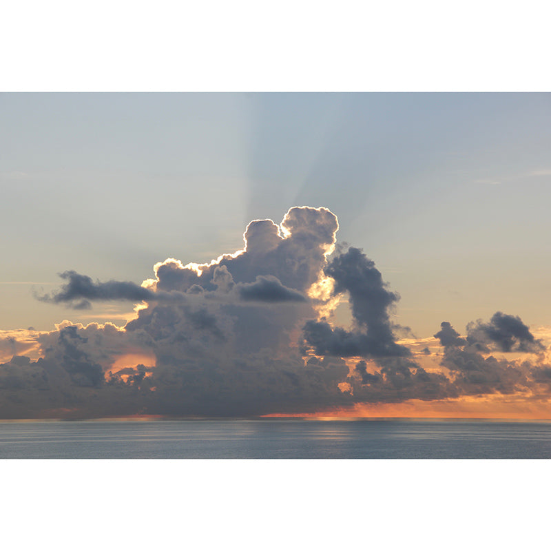 Moisture-Resistant Sky Mural Full Size Wall Covering for Home Decoration