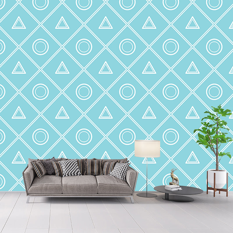 Geometry Wall MuralModern Decorative Dining Room Wall Decor, Custom Size Available