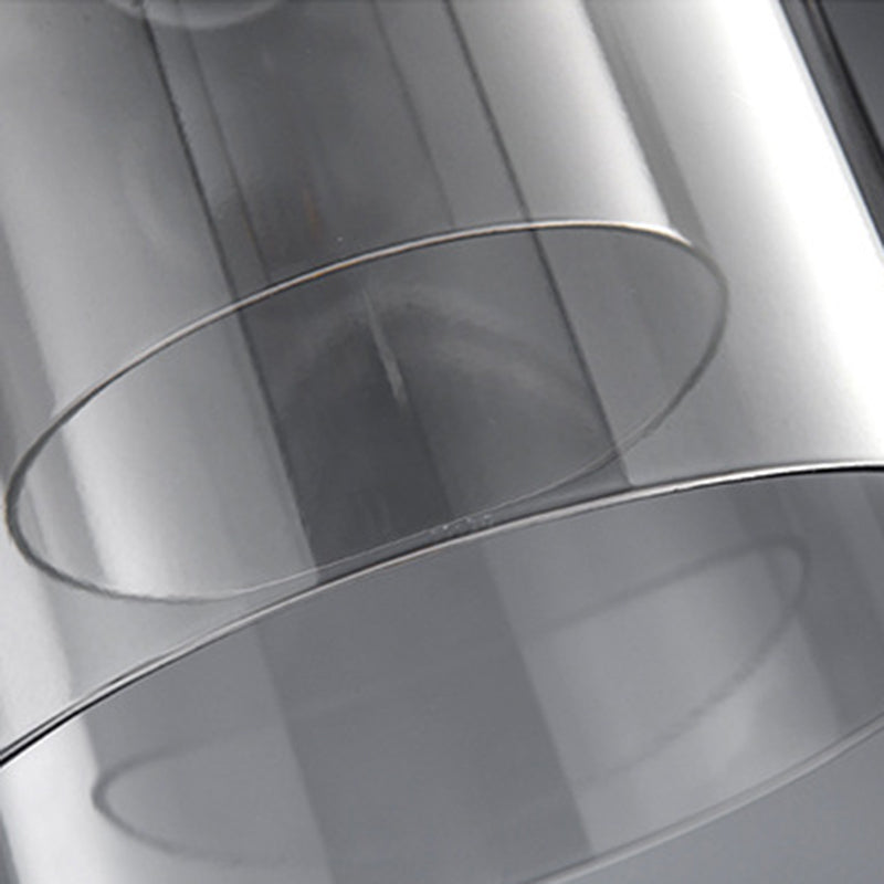 Double Glass Bell Hanging Lamp in Modern Concise Style Lacquered Iron Pendant Light for Bedroom